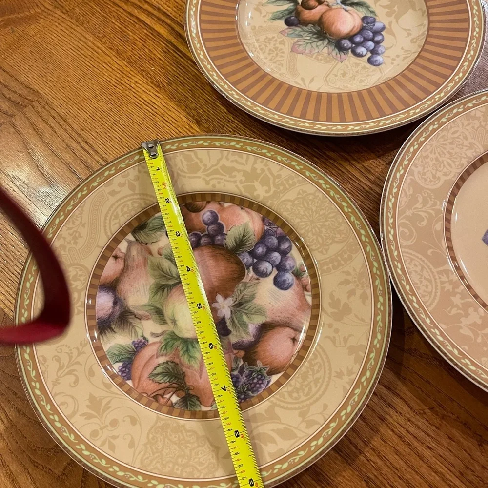 3 New Fitz and Floyd classic choices Tuscany 9” salad plates